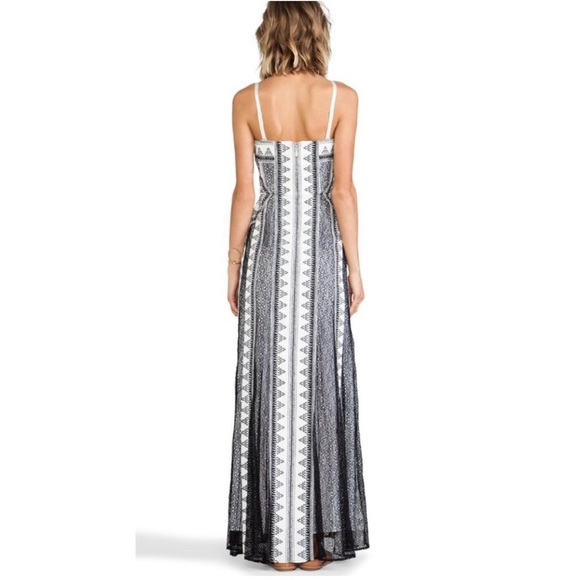 Moving Sale! EUC BCBG MAXAZRIA Kia Geometric Strapless Maxi Off White Black Sz 0 - Picture 12 of 13